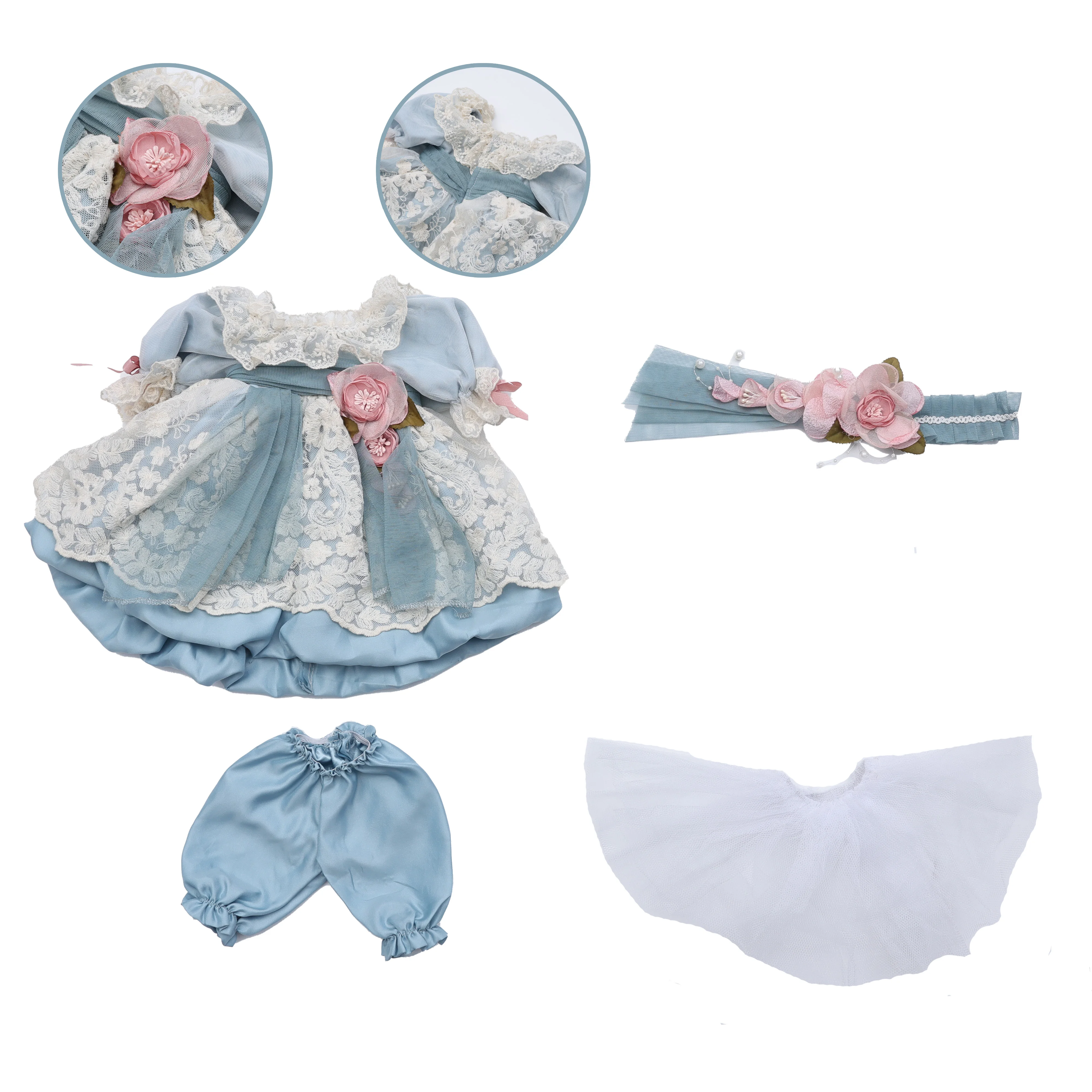 Cloveray Retro Doll Clothes Design For 18-Inch Dolls Dressing Up Victorian Style Role-playing Costume Doll Accessories Doll Bag view 4