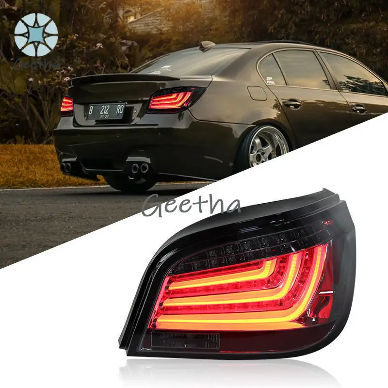 

Для BMW 5 серии E60 03-09: задние фонари в сборе, модифицированные под M5, светодиодные, с функциями стоп-сигнала и поворотника, автомобильные аксессуары, хит продаж