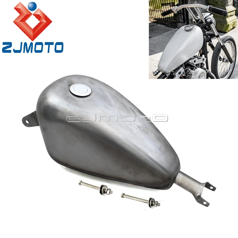 Motorcycle Unpainted EFI Fuel Tank For Harley Sportster XL883 XL1200 SuperLow Iron Custom 72 48 Roadster 07-2017 2.4Gal Gas Tank