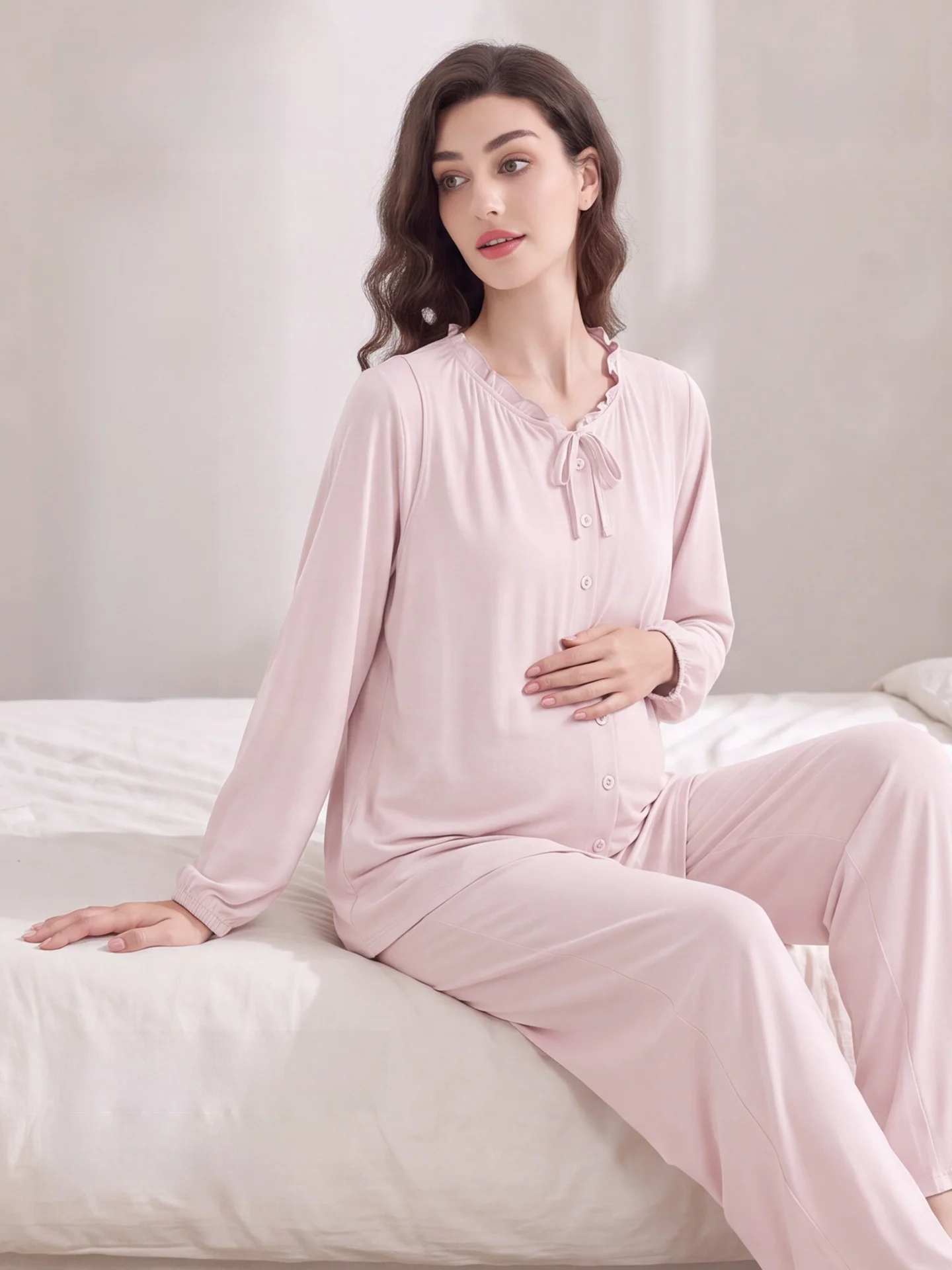 camison-de-maternidad-de-algodon-puro-absorbente-de-sudor-con-almohadilla-para-el-pecho-para-embarazadas-y-postparto-ropa-de-dormir-para-hogar-y-hospital