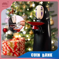 Halloween Home Decoration Cute Faceless Man Saving Jar Anime Figure Saving Pot Automatic Coin Saving Jar Cartoon Money Box Gift