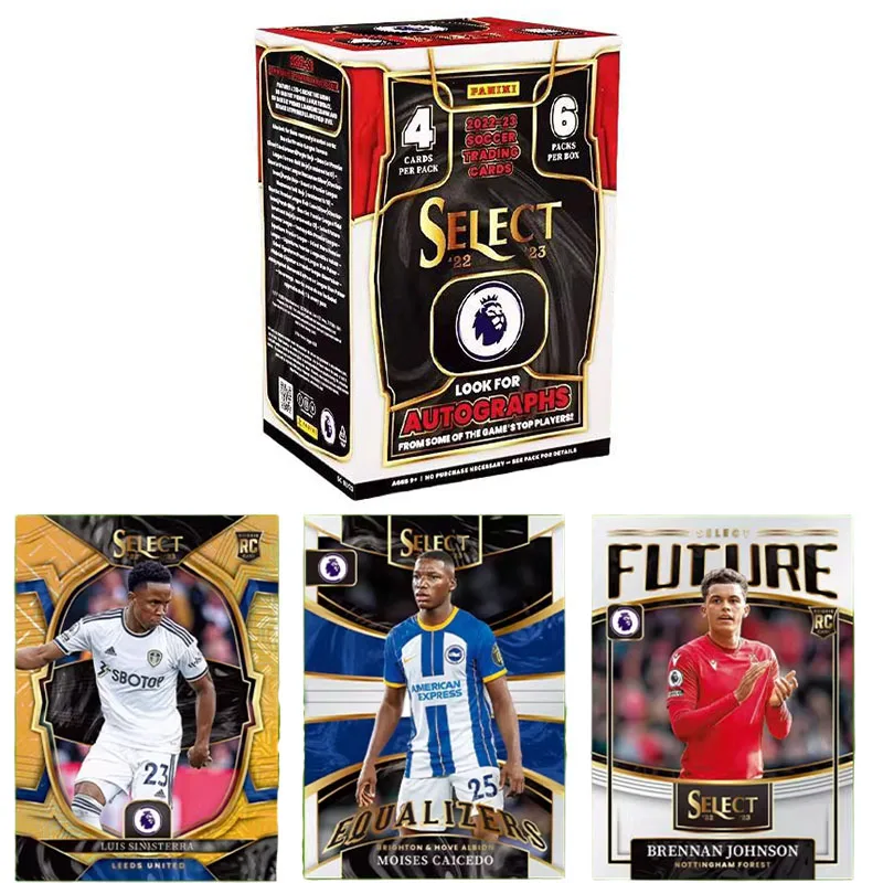 

Коллекционные футбольные карточки Panini Select Premier League Soccer Trading Cards Blaster Box 2022-23