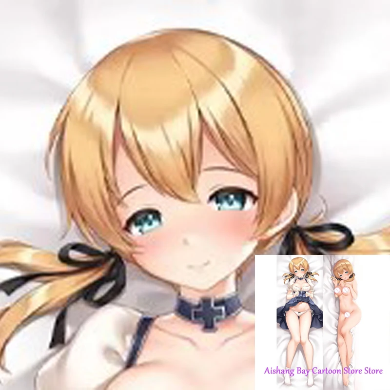 

Dakimakura Anime Pillow Cover Prinz Eugen Double Sided Print Life-size Body Decoration