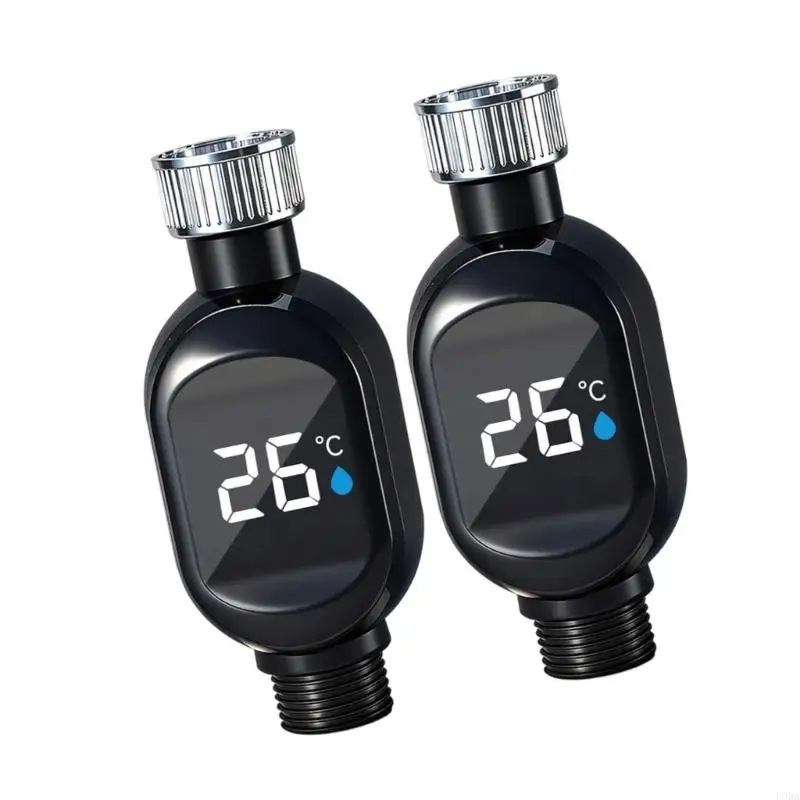 Fast Response Thermal Shower Head Display Real Time Water Temprature Tracking Strong Steel Bathroom Accessory