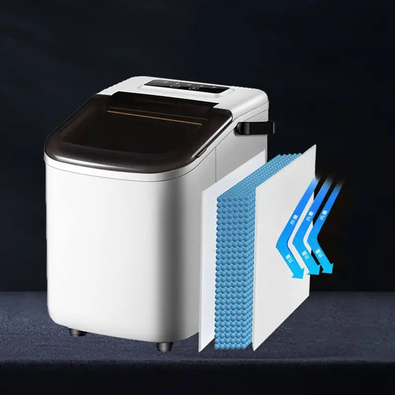 Fully Automatic Ice Cube Maker Portable Mini Ice Maker with Handle, Milk Tea Shop Ice Cube Maker