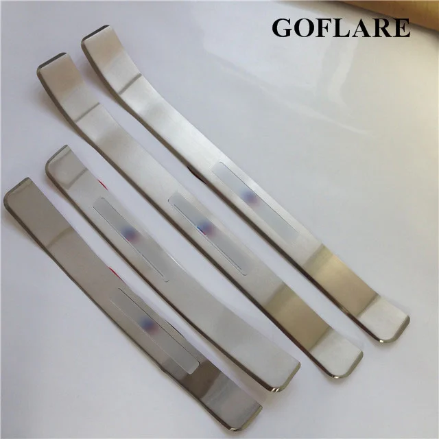 Car Accessories For BMW E39 LED Door Sill Scuff Plate Sills Protector Welcome Pedal Entry Guard Cover threshold Moulding Sticker