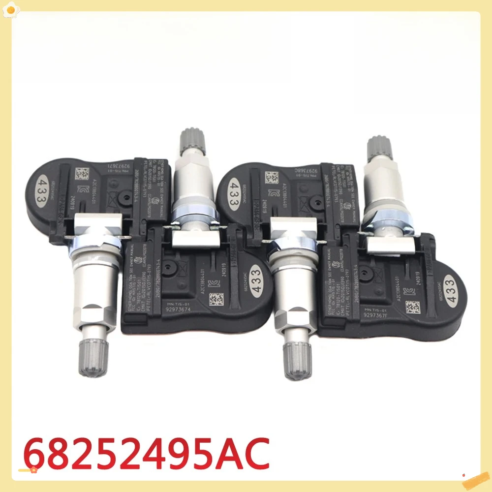 

TPMS Tire Pressure Sensor Monitor Systems 433MHz For Alfa Romeo Stelvio Tonale Fiat Dodge Jeep Chrysler 68252495AB 68252495AC