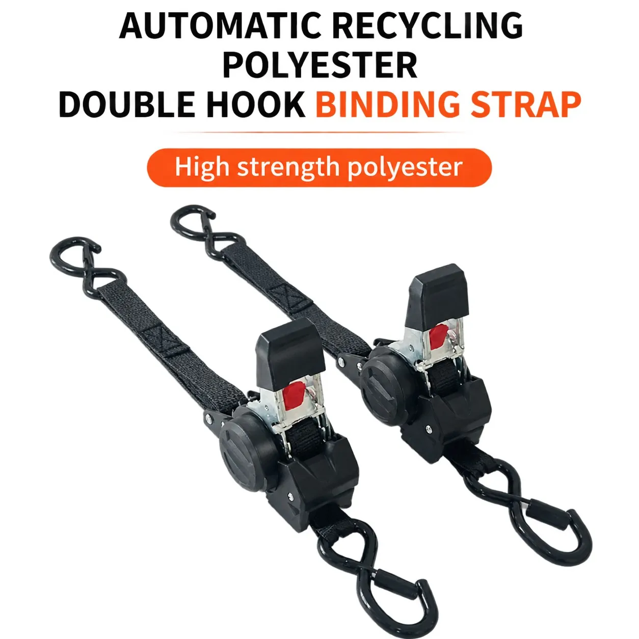 Automatic cargo recycling tensioner car strap motorcycle fixed cargo strap