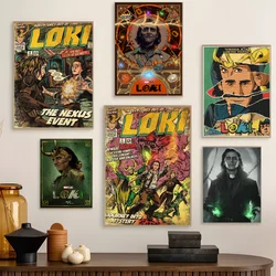 Marvel Loki TV Series Classic Movie Posters Vintage Room Bar Cafe Decor Nordic Home Decor