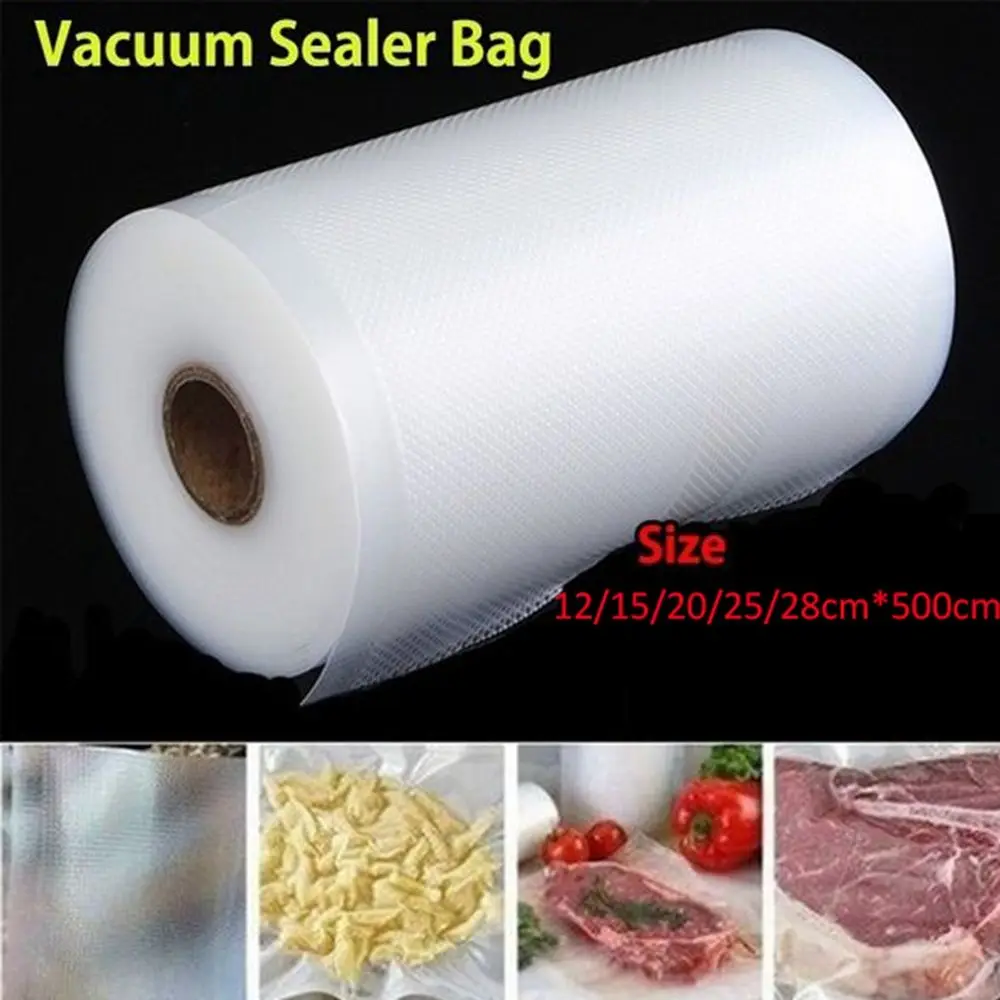 1 Roll For Meat Fruits Vegetables Nuts Sealing Fresh Keeping Food Saver Storage Bags Vacuum Bag Food Sealer Kitchen Supplies