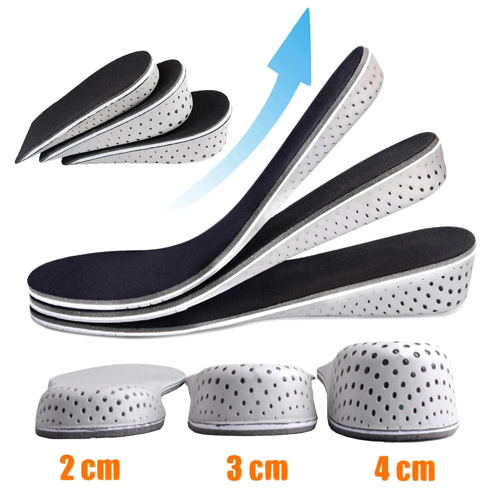 Höhenverstellbare Halbe Schuheinlagen Fersenpolster Sportschuh-Polsterung Fußgewölbestütze Unisex 2-5 CM Unsichtbare Erhöhungs-Einlegesohle – Detail 10