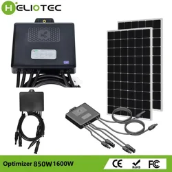 Heliotec 650/850/1600W PV Power Optimizer MPPT 12V-75V Input Ip68 Real-time Solar Panel Monitoring Voltage-Limiting Anti-Hotspot