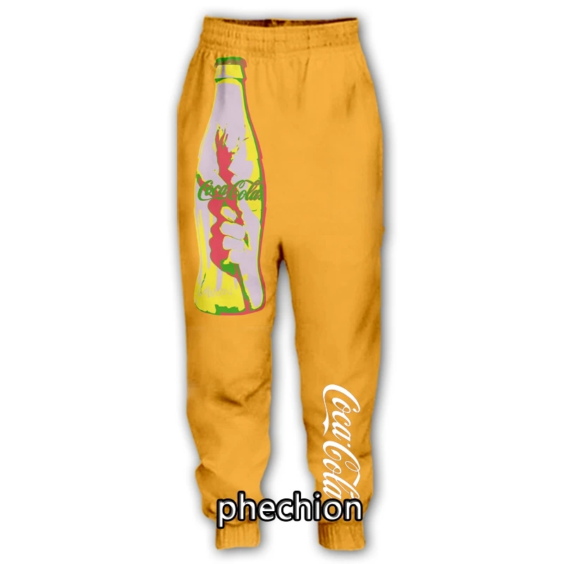 

phechion New Men/Women Coke 3D Printed Casual Pants Fashion Streetwear Men Loose Sporting Long Trousers K145