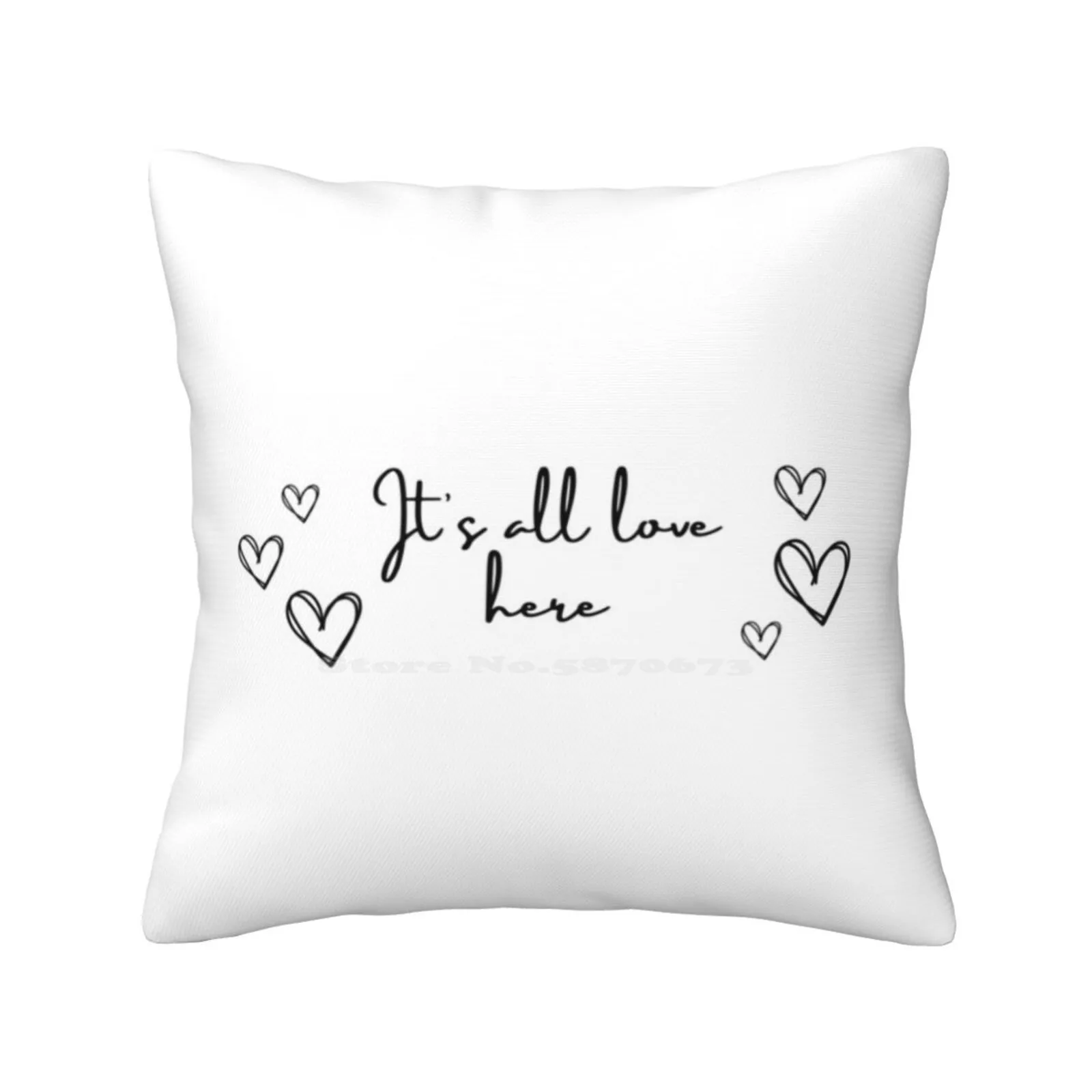 

Love Home Sofa Car Waist Throw Pillowcase Love