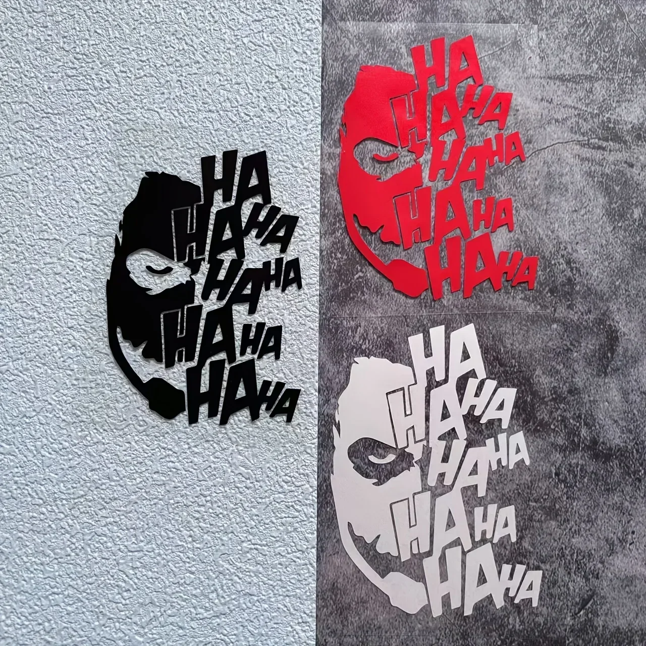 قطعة واحدة من ملصق الجوكر - ملصق "HA HA HA" للدراجة والخوذة والجيتار وملصق فريد لإضافة اهتزاز مؤذ #5