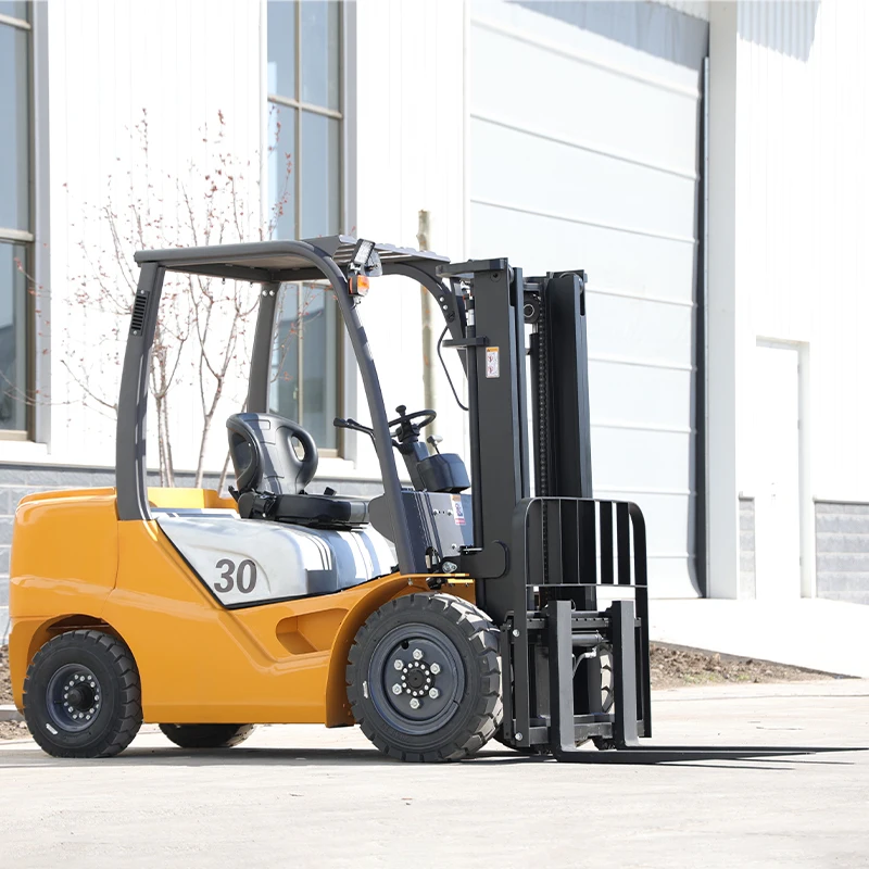 Powerful 3 Ton diesel Forklift, Full-duty Heavy-duty Loading and Unloading Machinery