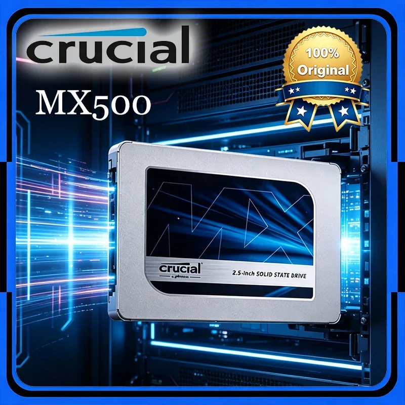 SSD Crucial MX500 BX500 240G 500GB 1TB 2TB 3D NAND SATA de 2,5 polegadas, unidade de estado sólido interna de alta velocidade para laptop.