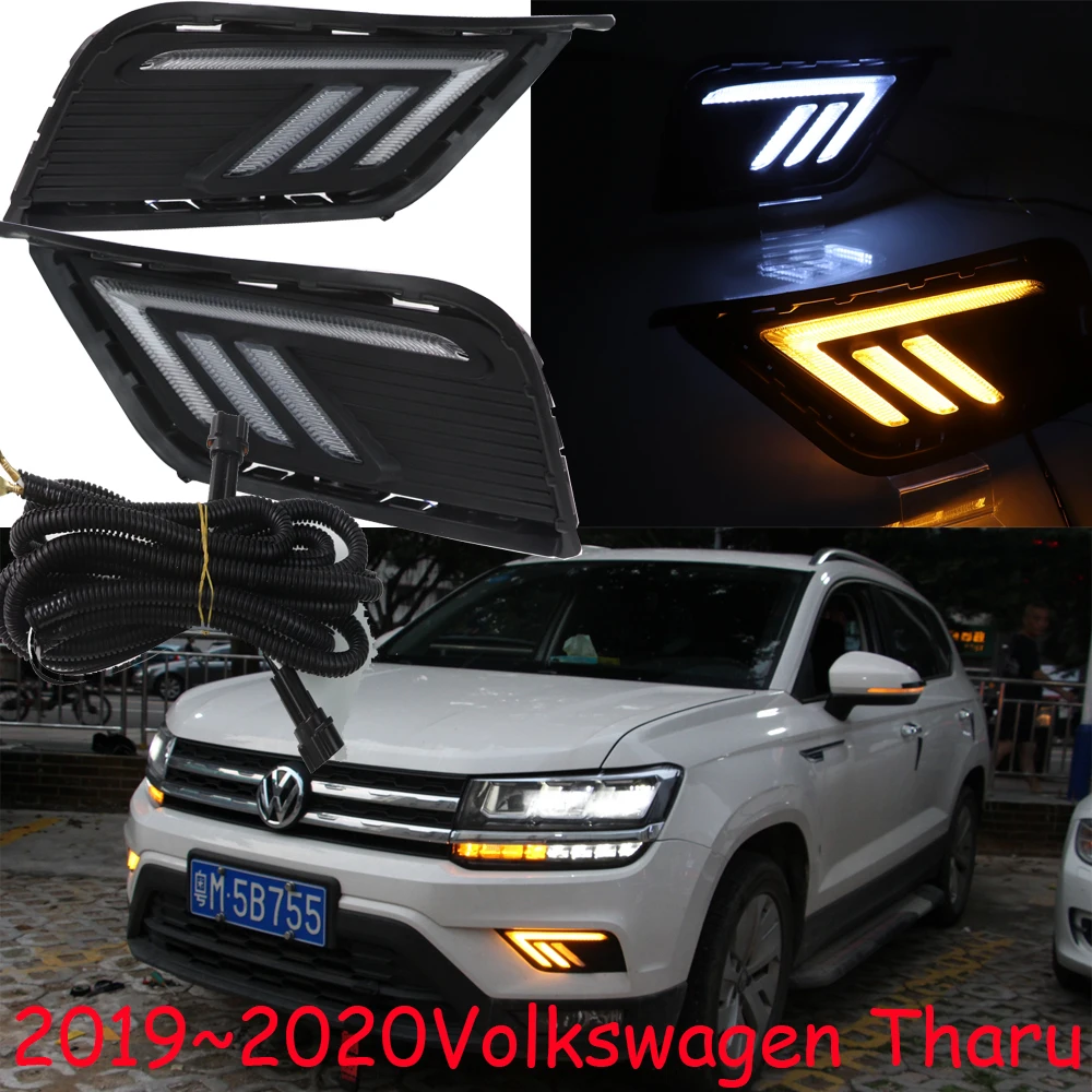 

Car styling for 2019~2020 year of DRL for Volkswagen Tharu daytime light LED car accessories headlight Tharu fog lamp