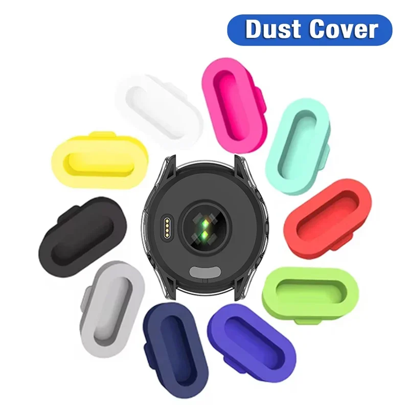 10PCS Charging Port Dustproof Plug Cover Protection Cap For Garmin 165 245 255 265/ 935 945 965 /Venu 3 3s SQ 2 / Vivoactive 4 5