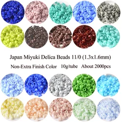 11/0 Miyuki Japan Delica Beads Non-Extra Finish Colors Glass Seed Beads For DIY Craft Jewelry Bracelet Making