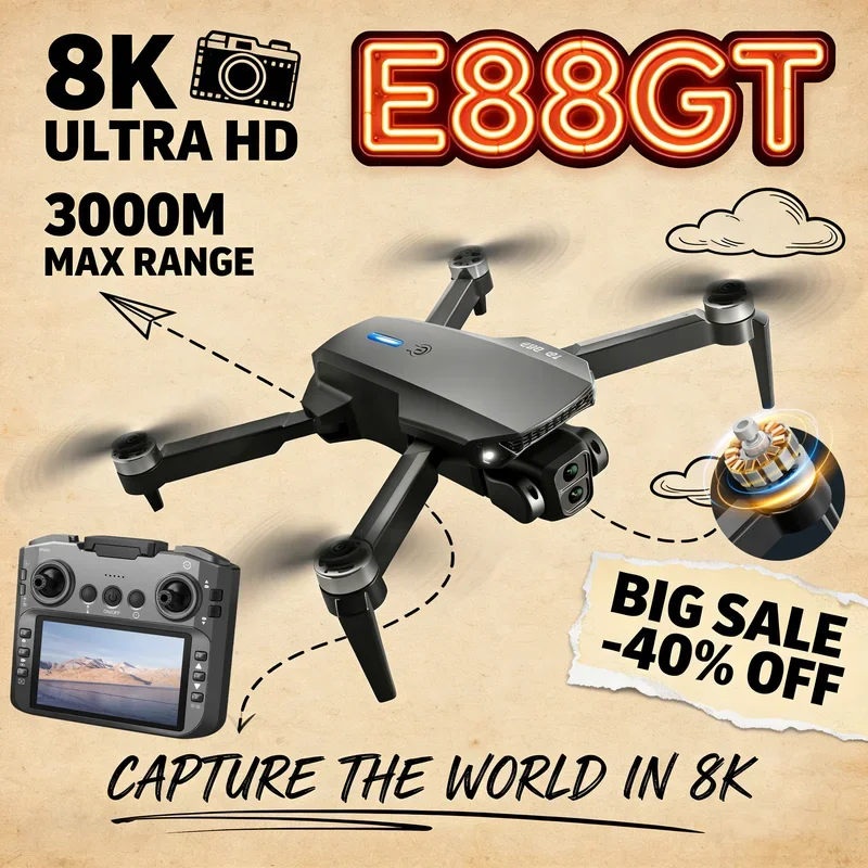 new-2026-e88gt-brushless-motor-drone-with-built-high-definition-dual-cameras-led-night-navigation-light-foldable-arms-and-wifi