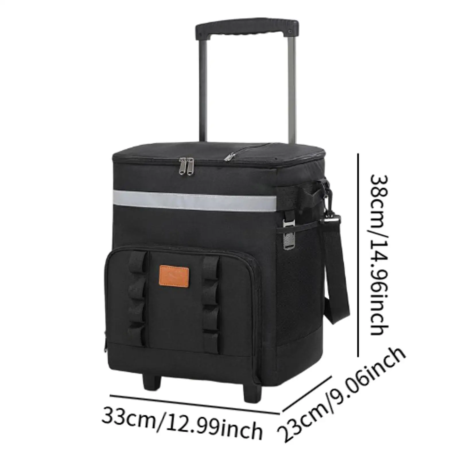 Cooler Bag Insulated 35 L Storage Rolling Cooler Cart for Park Beach Outdoor - view 4