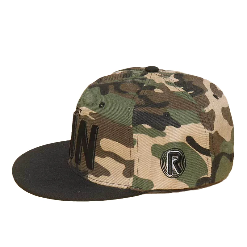 Black Cloth Camouflage Hip Hop Caps Snapback Hat Adult Outdoor Casual Sun Baseball Cap Gorra De Hip Hop