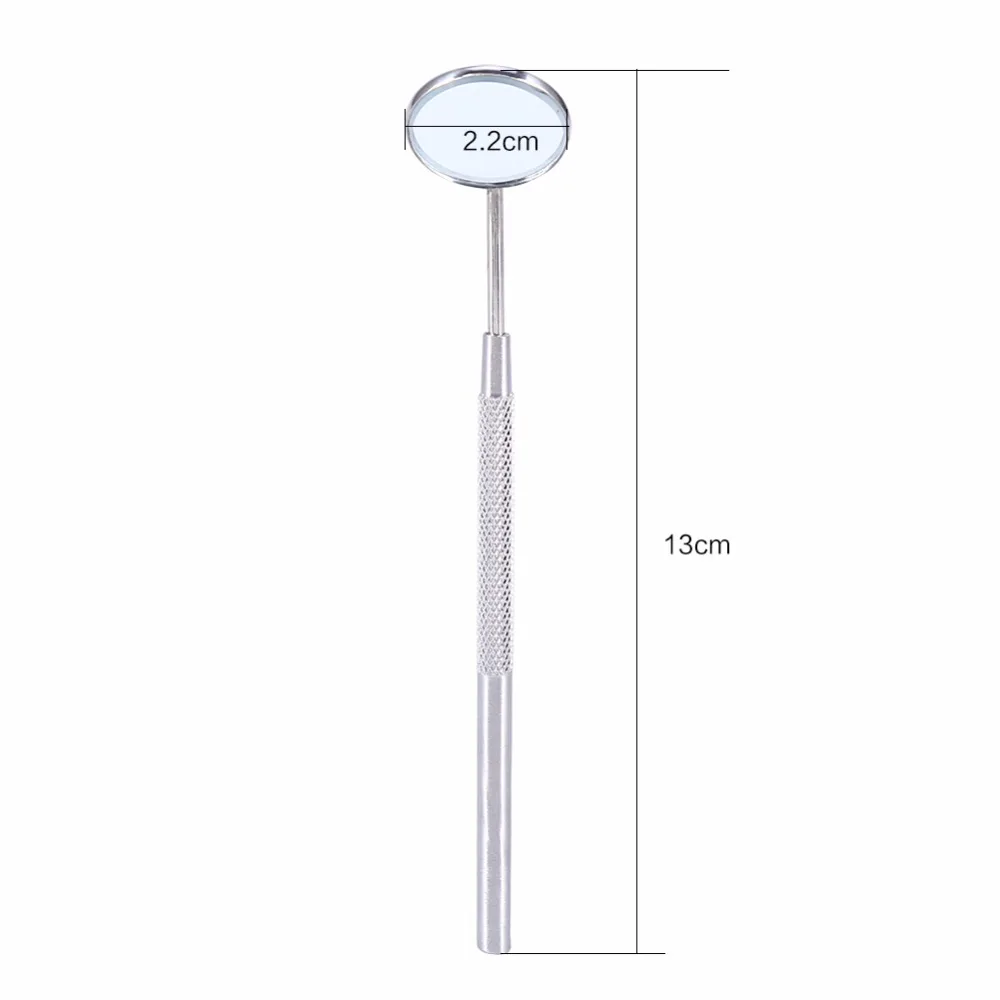 Miroir buccal dentaire en acier inoxydable, outil multifonction, vérification de l\'extension des cils, blanchiment des dents, inspection