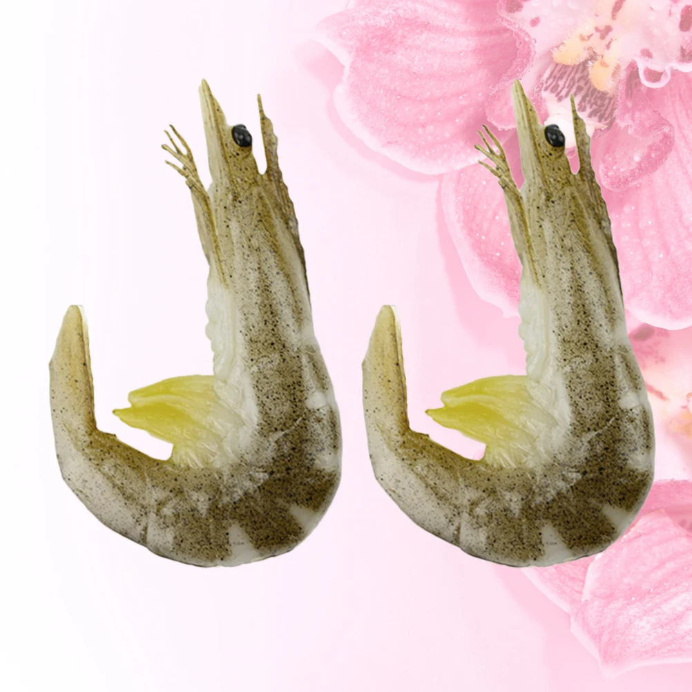 

2Pcs Simulation Lobster Artificial Decoration Lifelike Plastic Photo Props for Home Shop Photography Simulation Lobster
