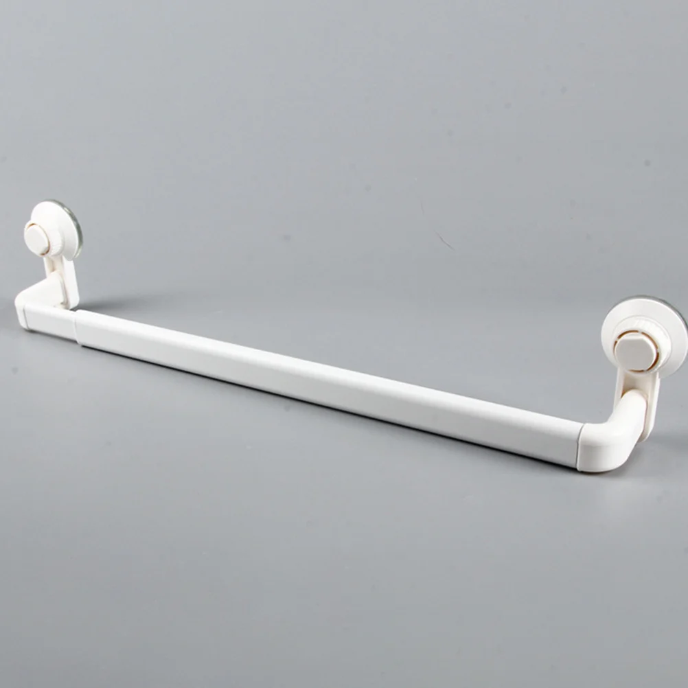 

Premium Suction Cup Towel Rack Bathroom Kitchen White Easy Install Long Lasting Adsorption Smooth Flat Surfaces