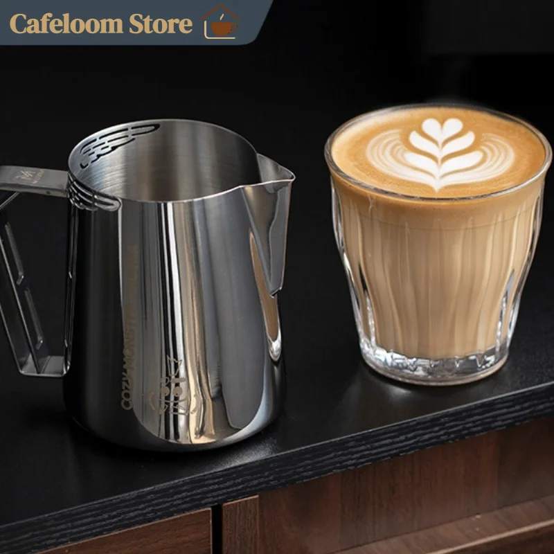 Muvna Cozy Monster Milk Frothing Pitcher Coffee Latte Pitcher Stainless Steel Milk Frothing Cup For Barista Coffee Making view 5