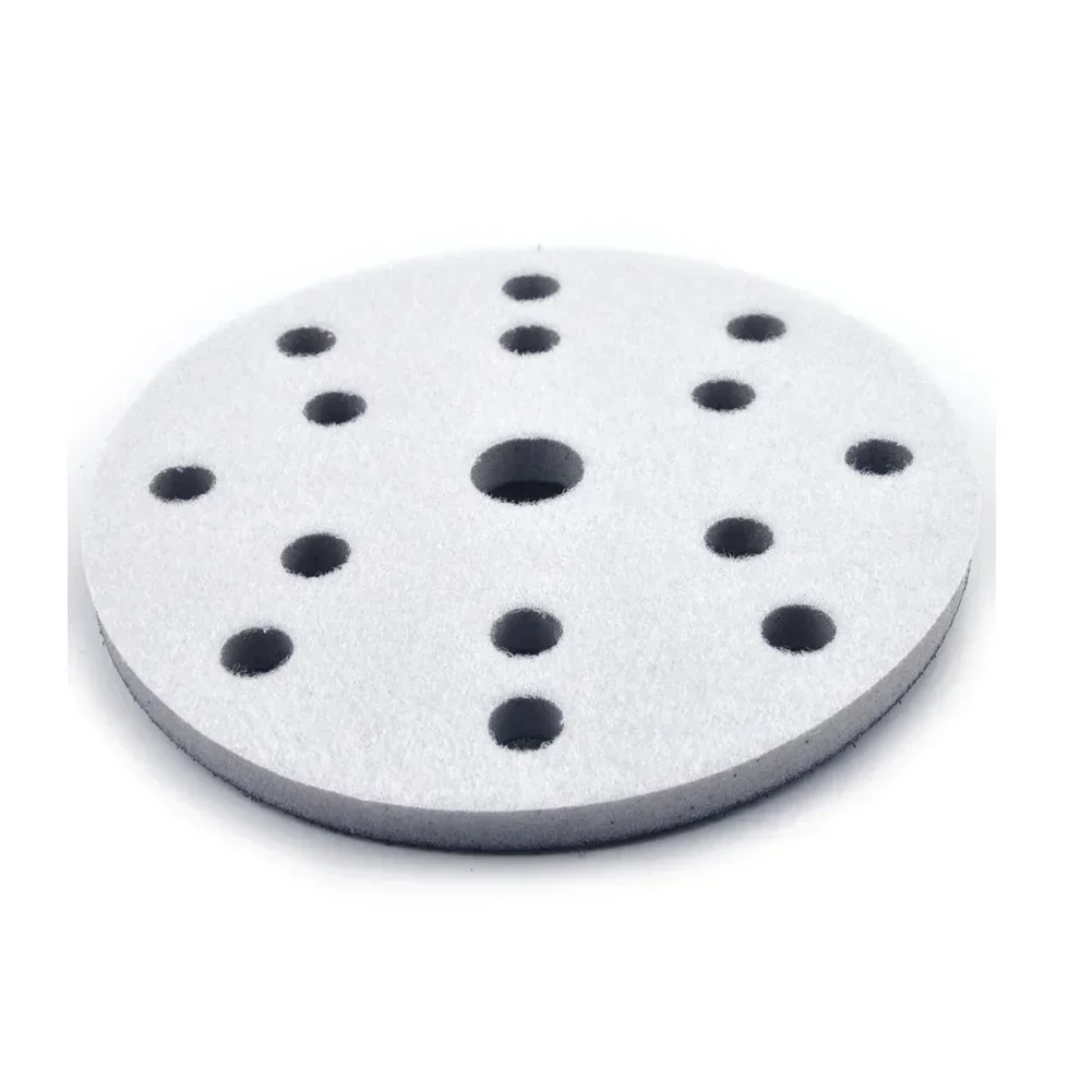 6 Inch 150mm 15 Holes Soft Sponge Interface Pad Sanding Pads Backing Hook & Loop Sanding Discs For Polisher NEW