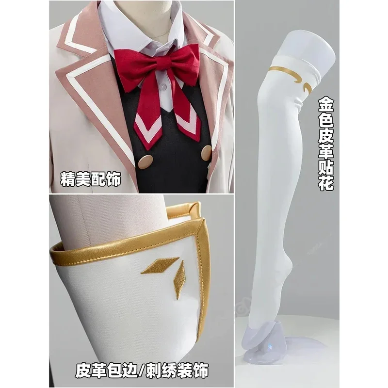 

CyAlisa Mikhailovna Kujou Cosplay Costume Wig Anime Roshidere Alya Dress School JK Uniform Stockings Hairband Shirt Halloween 20