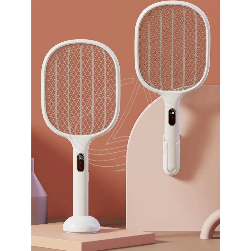 Yanmi Rechargeable 2 in 1 Mosquito Racket Killer Lamp Electric Mosquito Swatter For Home