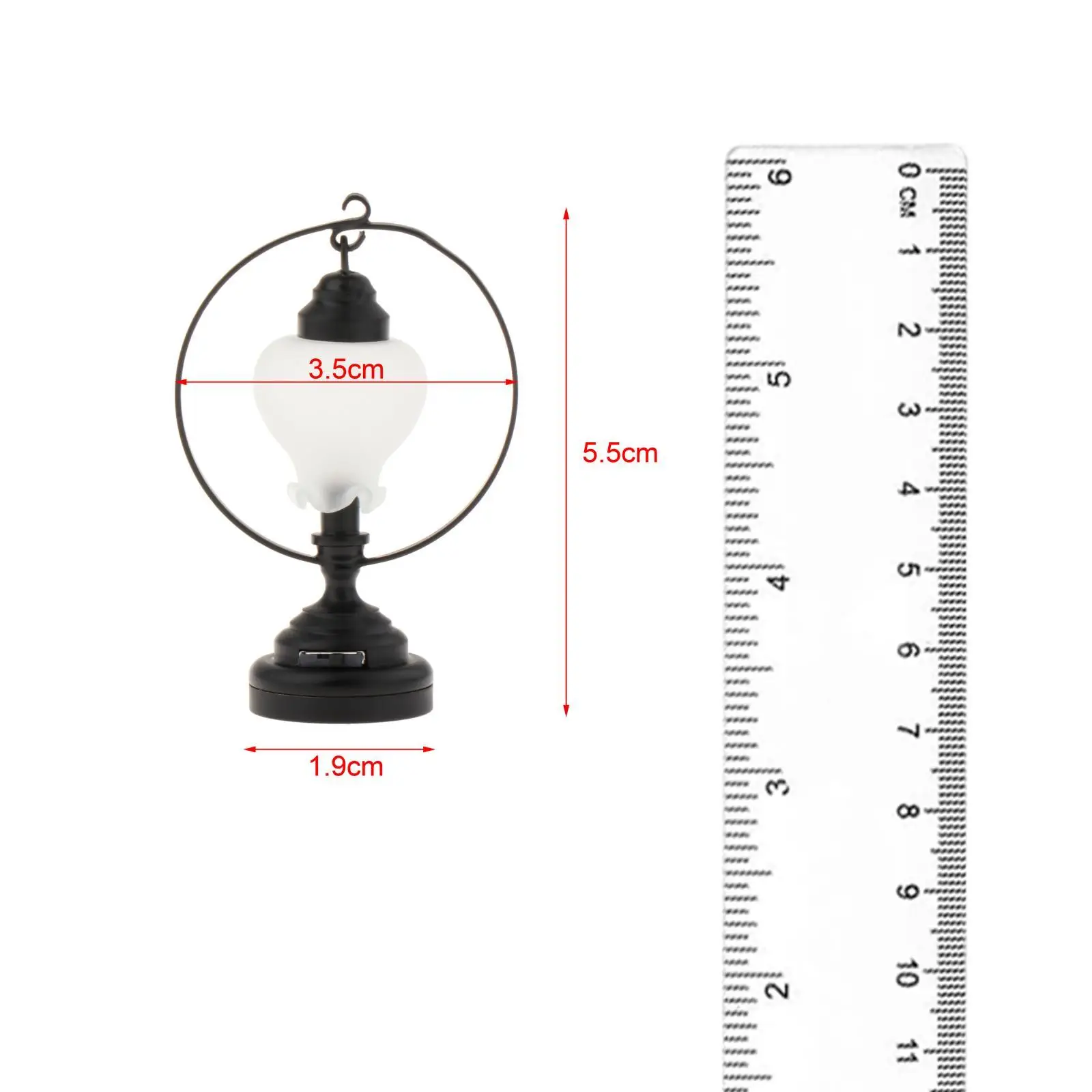 Dollhouse Table Lamp Mobiliário, Simulação Modelo, Boneca Acessórios, Decoração para Quarto, Jardim, Casa, Cozinha, 1:12