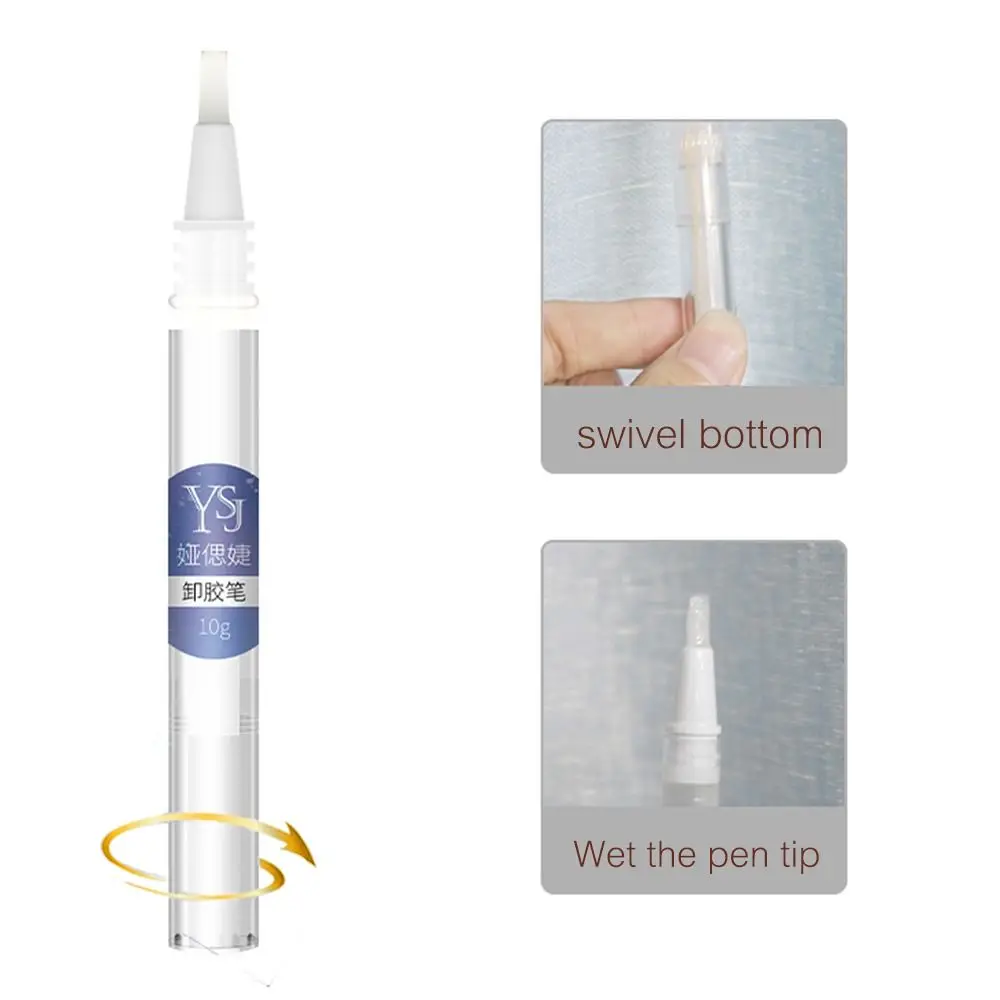 Quick No Burn Makeup Tool Eyelash Extension Remover Gel Eye Lashes Remover Pen Eyelash Remover Glue Grafting Eyelash Remover