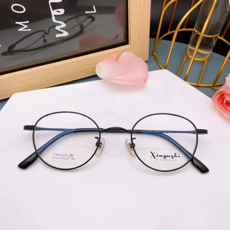 

Chashma Prescription Glasses Gafas Pure Titanium Flexible Durable Eyeglasses Frames Small Face Top Quality Light Spectacle