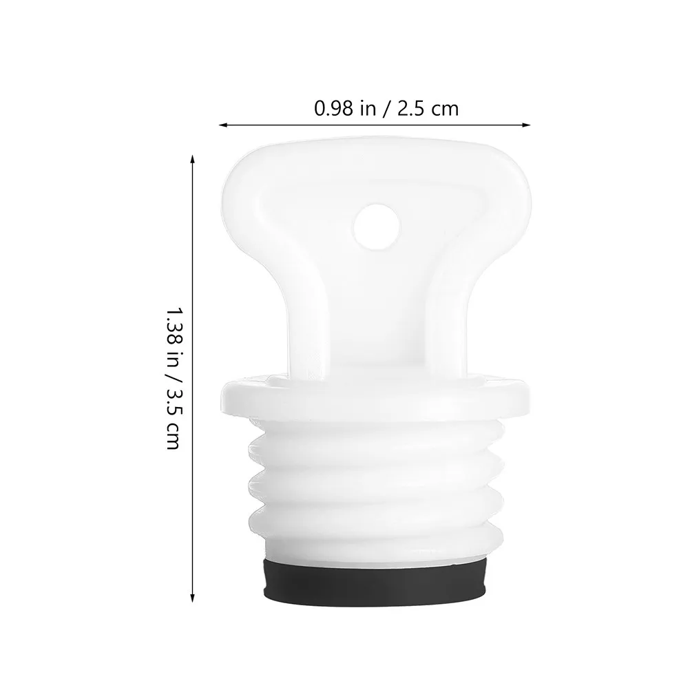 6Pcs Hot Water Bottle Stoppers Rubber Caps Replacement Sealing Plugs White 21Mm Leakproof Hot Water Bag Parts Portable Heater