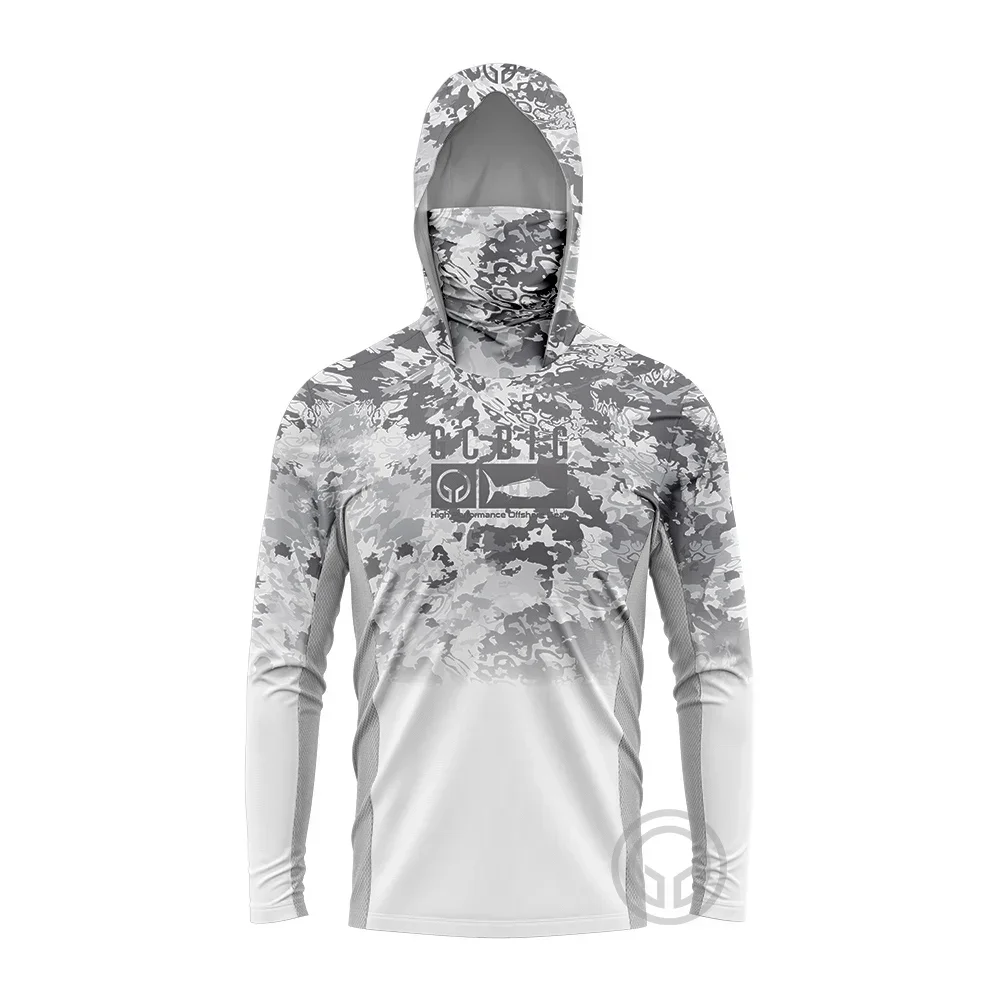 Neue Angelbekleidung Sommer Outdoor Jersey Herren Langarm T-Shirts Kleidung Sonnenschutz UV-Schutz Atmungsaktive Kapuzen-Angelkleidung – Detail 5