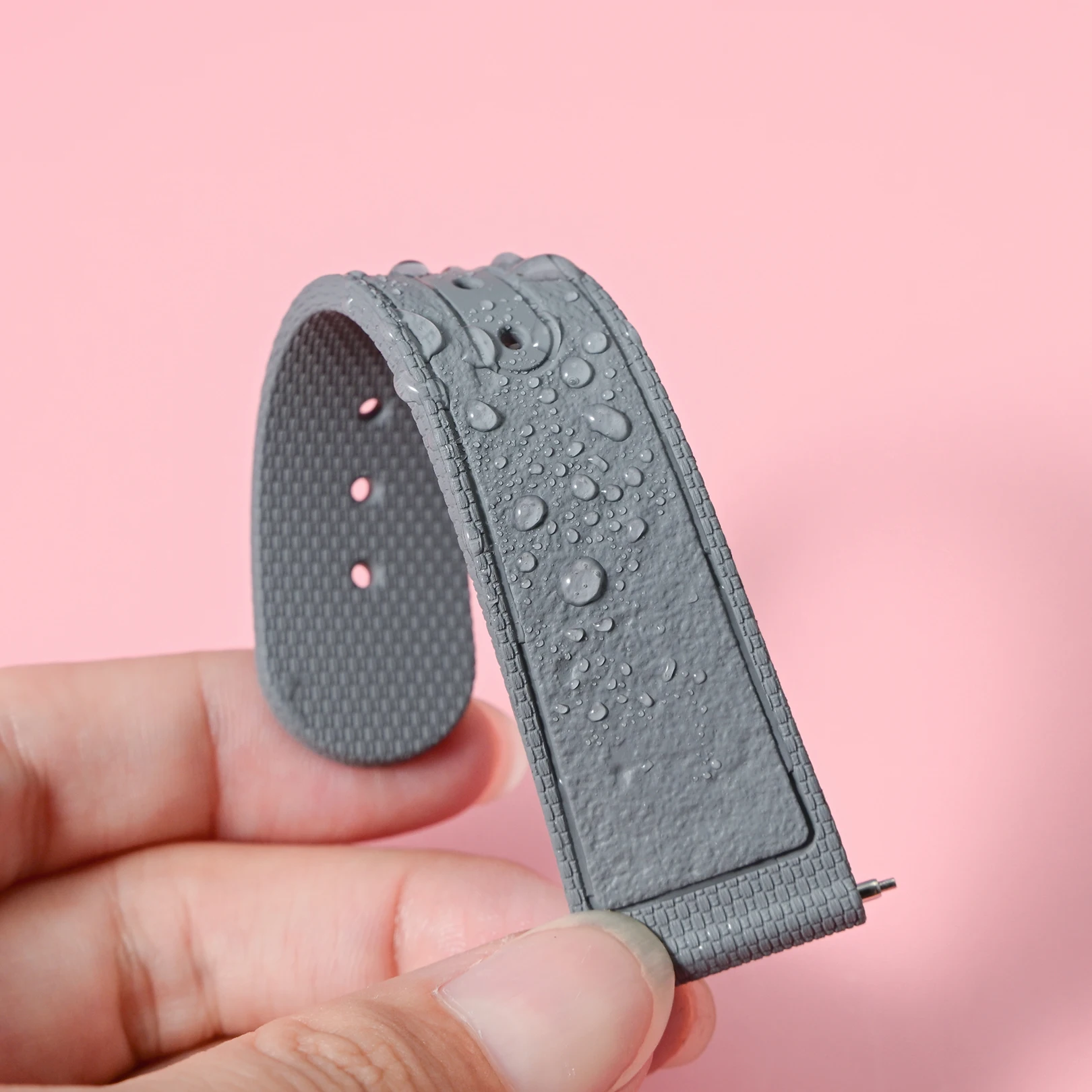 فلورو المطاط حزام ل سواتش X أوميغا MoonSwatch 20 مللي متر FKM الإفراج السريع العالمي حزام (استيك) ساعة سوار ل ساماستر 300 600 #5