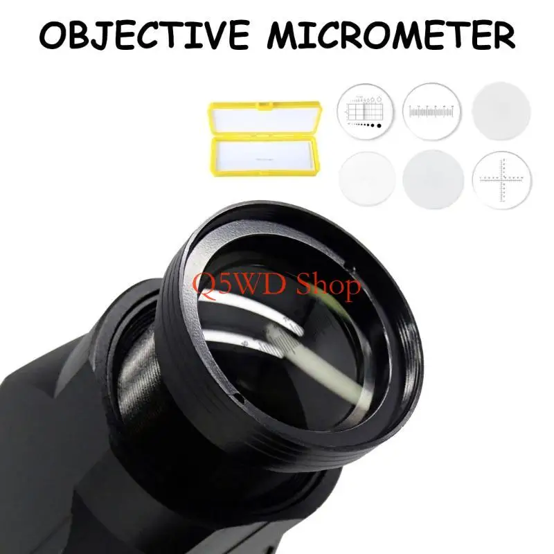 Q5WD Microscope Calibration Slide Acrylic Stage Micrometer Reticle Eyepiece