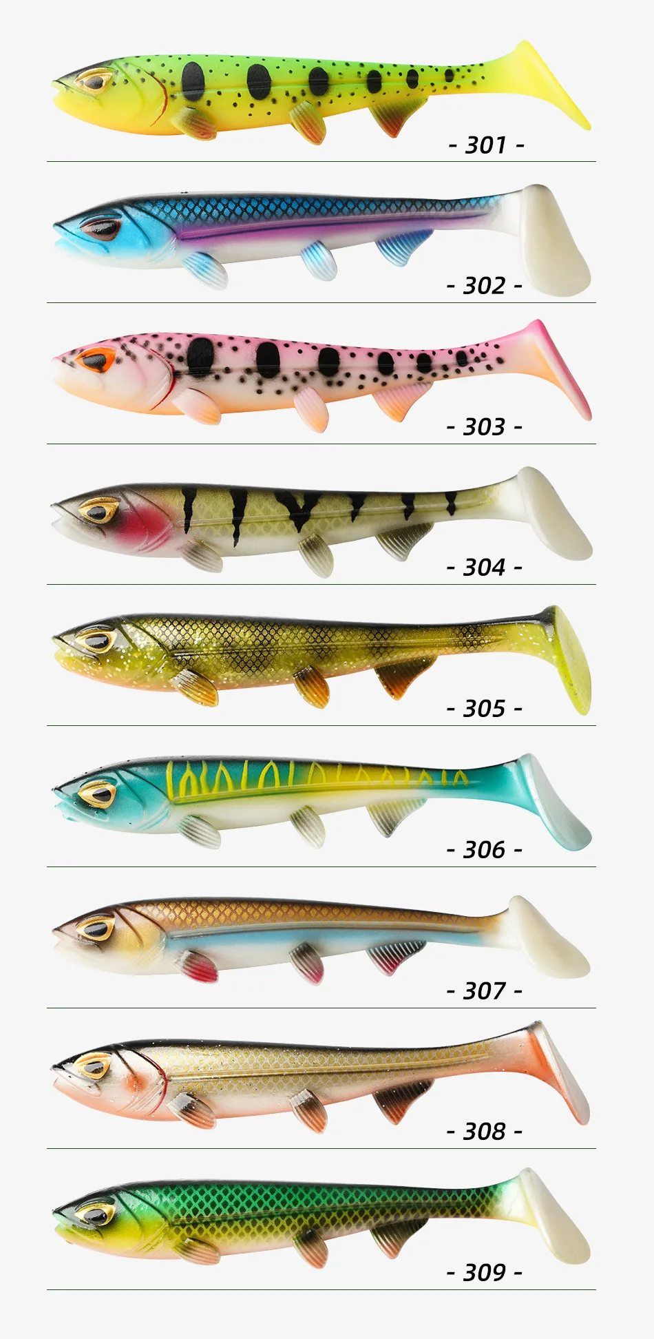 Noeby Hecht Angeln Weicher Köder 15 cm 26g 19 cm 55g 24 cm 101g 28 cm 165g Sinking Pro Swimbait Silikon Big Game Angeln Weichen Köder – Detail 6