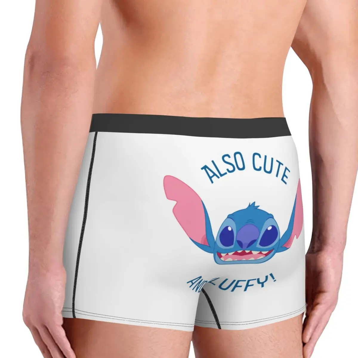 الكرتون الرسوم المتحركة التلفزيون غرزة الملاكم السراويل الرجال 3D المطبوعة الذكور تمتد سراويل داخلية ملخصات #4