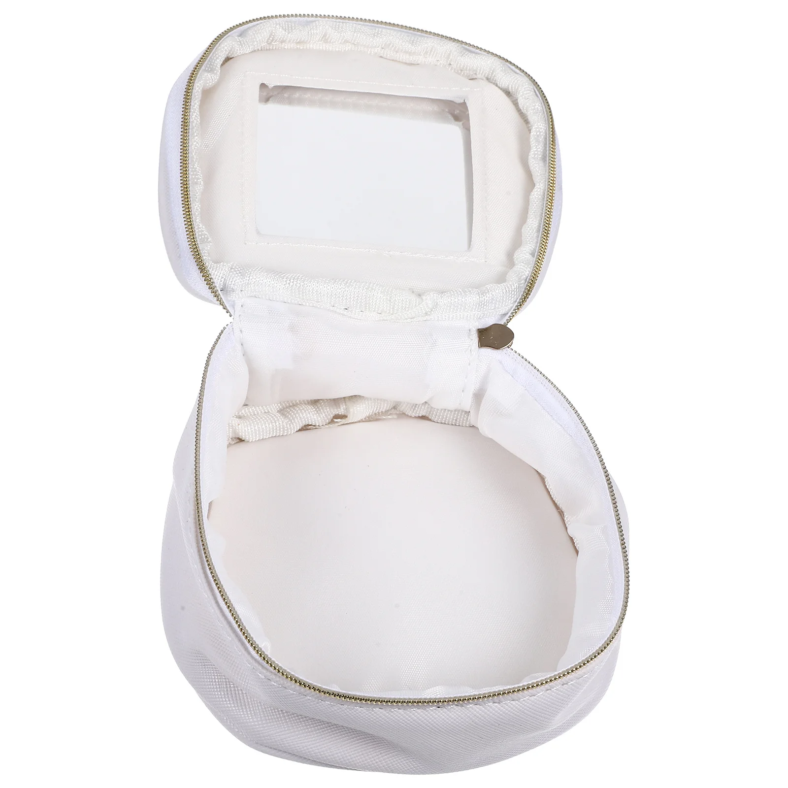 1 pçs saco de maquiagem pequeno batom saco com espelho premium bolsa de armazenamento de viagem para mulher portátil conveniente