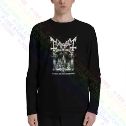Mayhem Norwegian Black Metal Band Montreal Long Sleeve T-Shirts T-shirt Tee Vtg Cotton Splicing High Quality