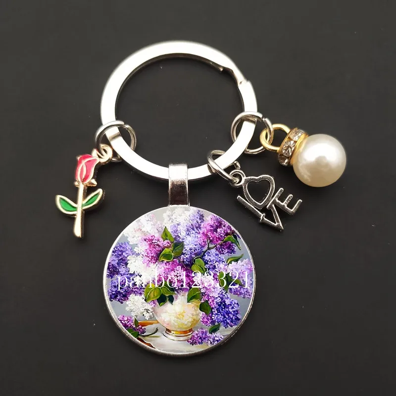 شخصية عصرية أصبع المفاتيح لطيف خنزير القط النمر البقرة الحيوان عاشق المفاتيح قلادة الرجال والنساء مجوهرات مجوهرات #6