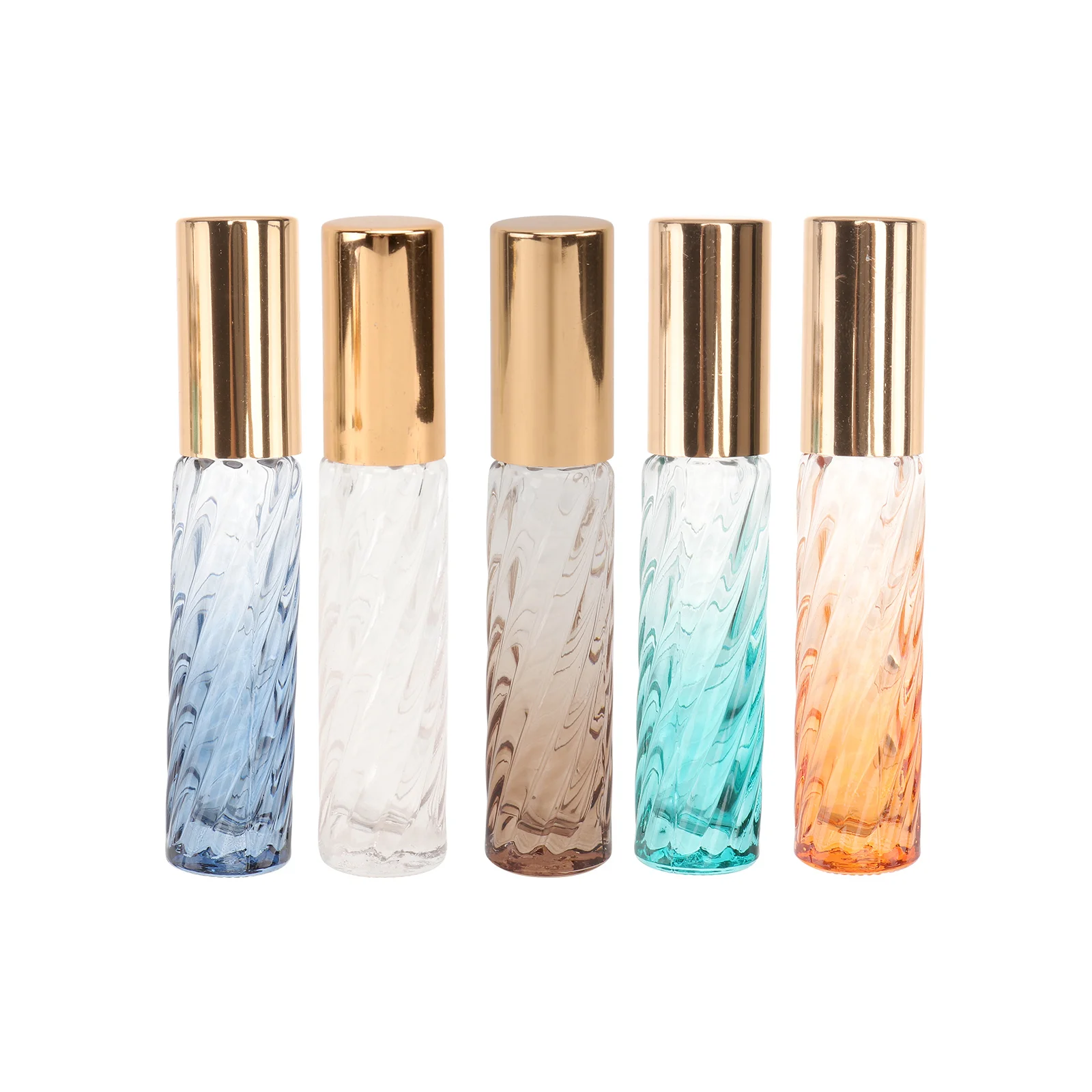 5Pcs Glass Sprayer Bottle with Twill Design Multipurpose Liquid Spray Container for Essential Oil Perfume Travel Use