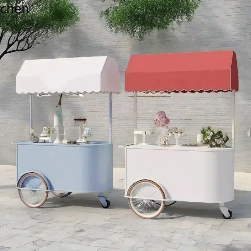 y8-  Iron Art Night Market Stall Cart Display Stand Hotel Exhibition Stand Mall Sales Cart