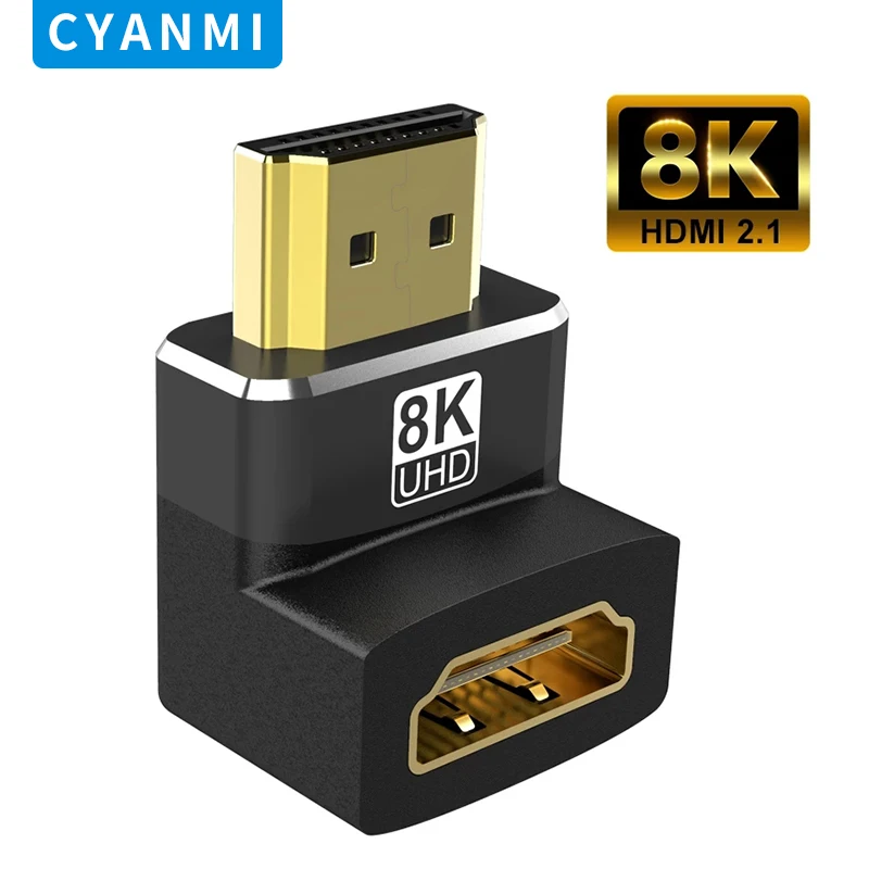 

HDMI Adapter 2.1 Male to Female Extender Compatible 8K 60Hz 4K 120Hz 48Gbps HDR Video for Sony PS5 Laptop HD TV Projetor Adapter