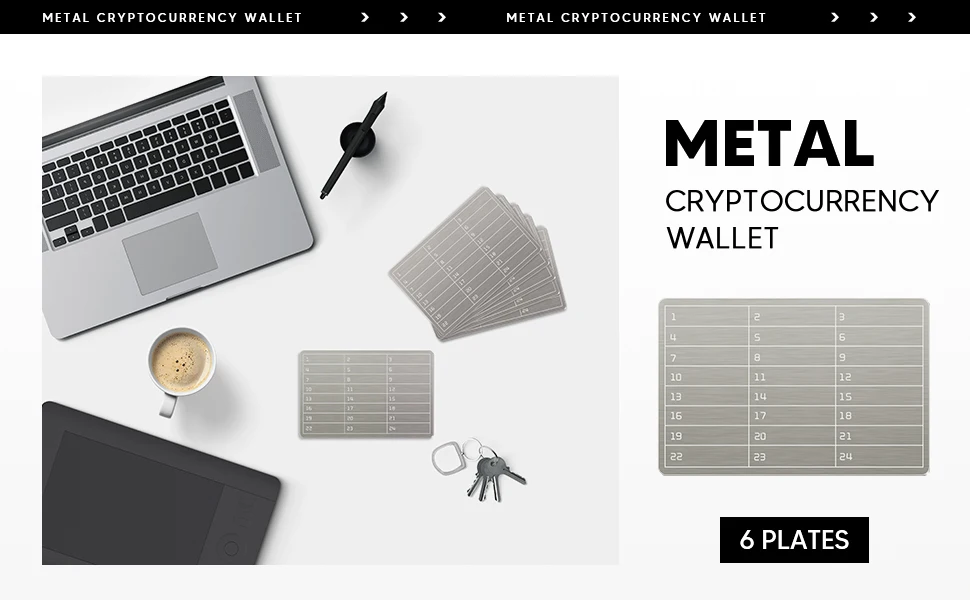 An Aluminum Alloy Cryptocurrency Codebook and a Metal Marker Pen Suitable for Cryptocurrency Bitcoin Password Storage and Can Be